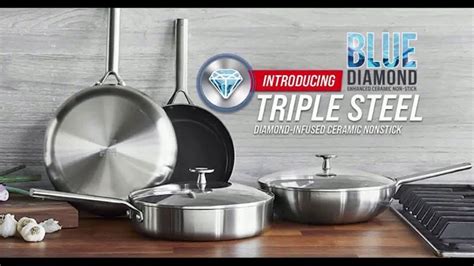 Blue Diamond Pan Triple Steel Nonstick Cookware TV Spot, 'Introducing ...