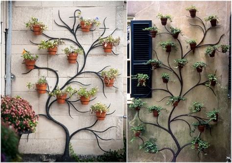 10 Creative Planter Display Ideas For Your Outdoor Wall - Genmice