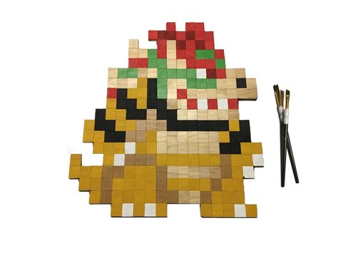 Bowser Mario Pixel Art Grid - Pixel Art Grid Gallery