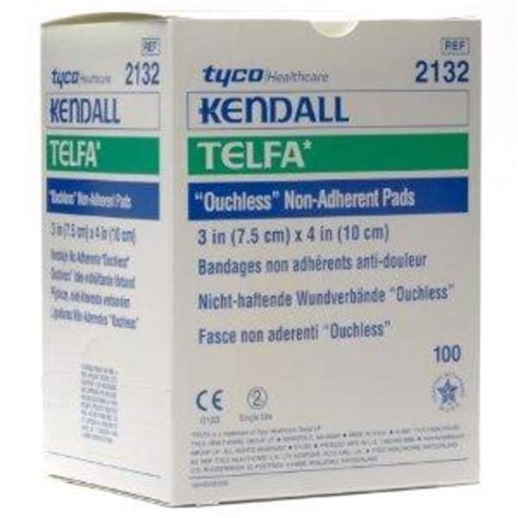 TELFA PAD NON ADHESIVE 7.5X10CM (2132) BOX/100