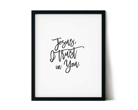 Jesus I Trust in You Instant Download Printable Catholic | Etsy