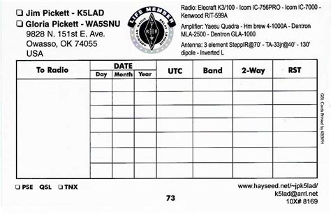 Qsl Cards Template. Qsl Cards Templates. Pdf Qsl Cards For With Qsl ...