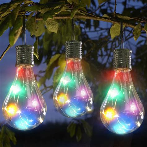 Hot Sale Home Garden Solar Light Bulb Waterproof Solar Rotatable ...