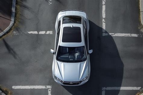 Premium AI Image | Aerial view of a car on the road