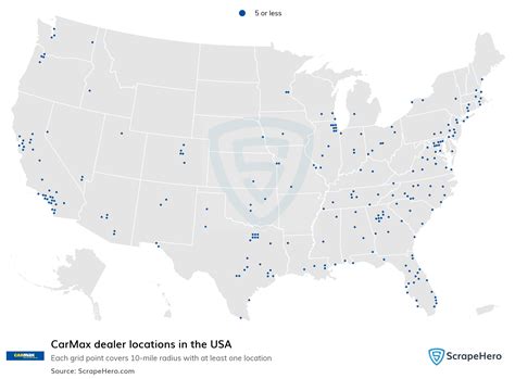 List of all CarMax dealer locations in the USA - ScrapeHero Data Store