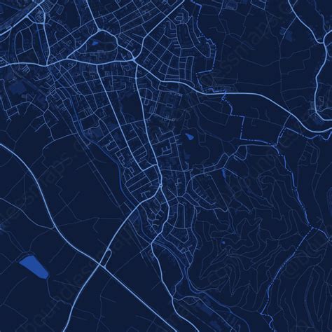 Achern - Dark Blue Vector Map | Boundless Maps