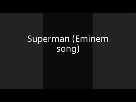 Superman (Eminem song) - YouTube