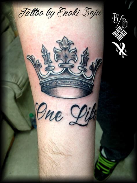 One Life Crown Tattoo by Enoki Soju by enokisoju on DeviantArt