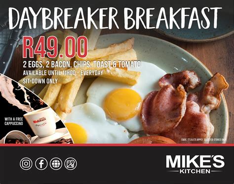 Mike's Kitchen Milnerton ⋆ Specials ZA