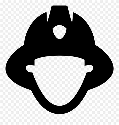 Firefighter Helmet Clipart Black And White