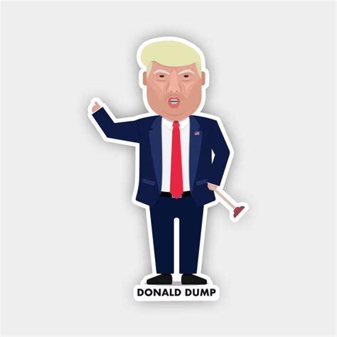 Donald Dump Sticker - 5,7x9,2 cm (2 stk.) - CallMeVector.com