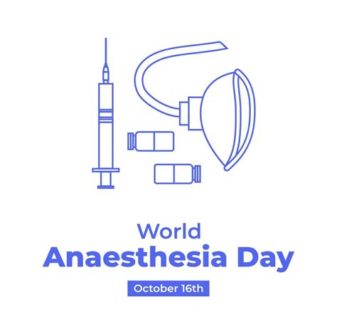 World Anesthesia Day Poster Template Background Illustration Medical ...