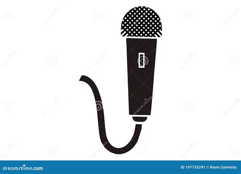 Microphone logo design stock vector. Illustration of communication ...