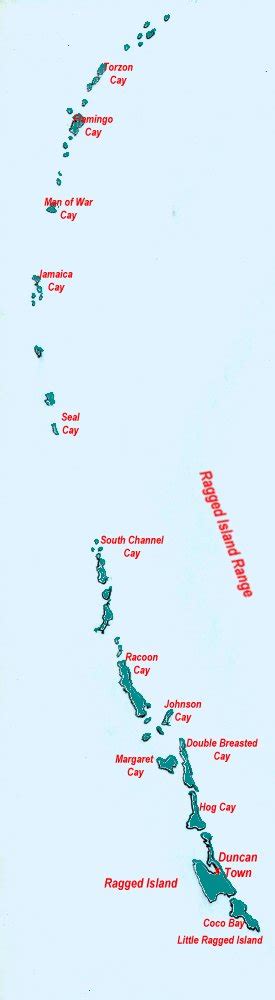 Ragged Island Bahamas Map