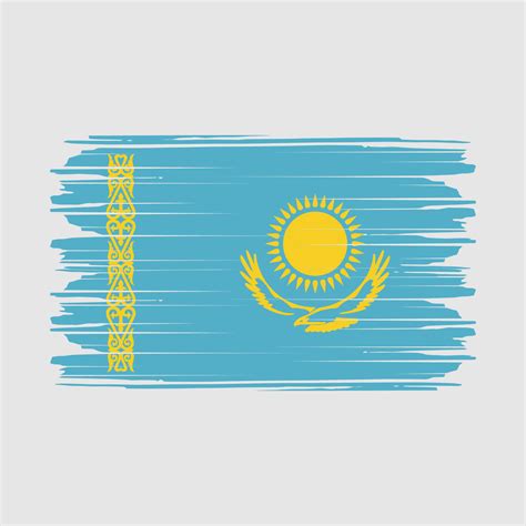 Kazakhstan Flag Vector 20446599 Vector Art at Vecteezy