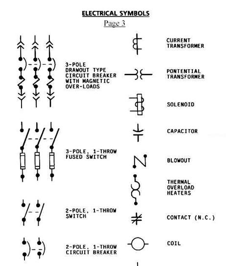 Electrical Schematic Symbols Circuit Breaker