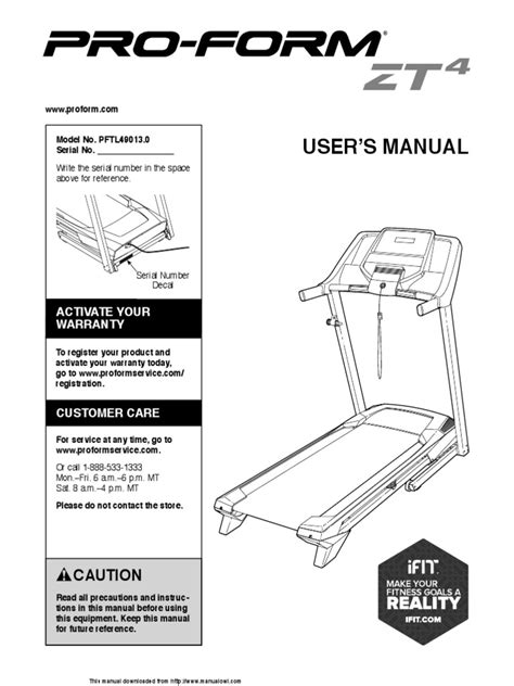 Manual | PDF | Ac Power Plugs And Sockets | Treadmill