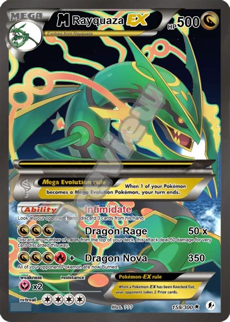 M Rayquaza Ex Pokemon Card - Etsy Canada