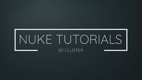 Nuke Tutorials - YouTube