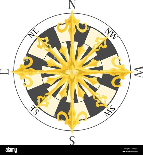 Compass Rose Symbol Icon Stock Vector Image & Art - Alamy