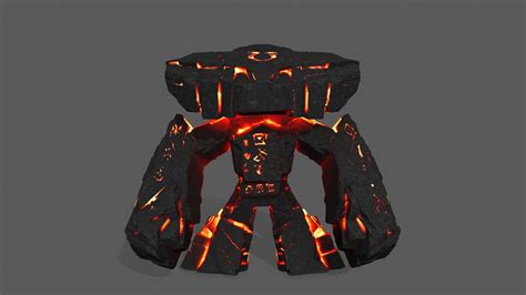 ArtStation - lava monster | Game Assets