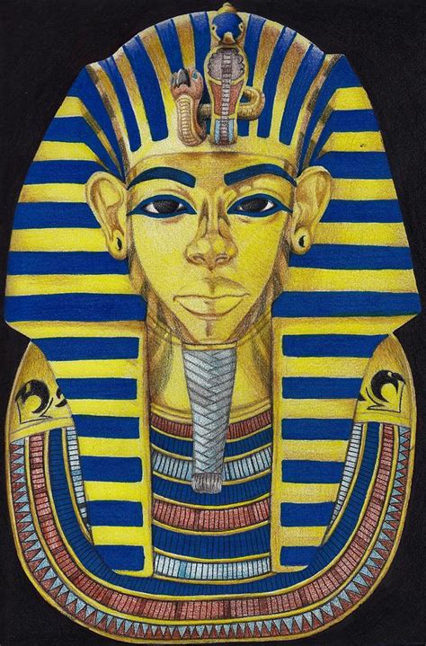 King Tut Drawing by Alkeam Cooke - Pixels