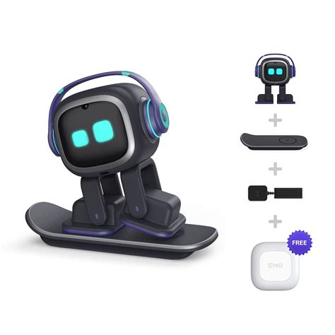 Buy EMOGo Home AI Desktop Pet Robot with EMO Smart Lighting (Skateboard ...