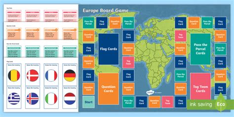 All About Europe Board Game (teacher made)