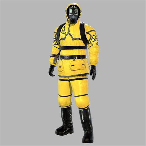 3D model Man In Protective Hazmat Suit VR / AR / low-poly rigged | CGTrader