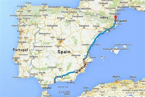 Spain Road Trip Map | Spain road trip, Road trip map, Spain travel