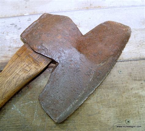 Antique Broad Axe with Handle - Farm Tool from MuleWagon.com This Old ...