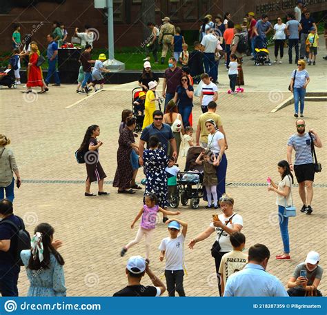 Almaty, Kazakhstan - 09.05 editorial stock image. Image of crowd ...