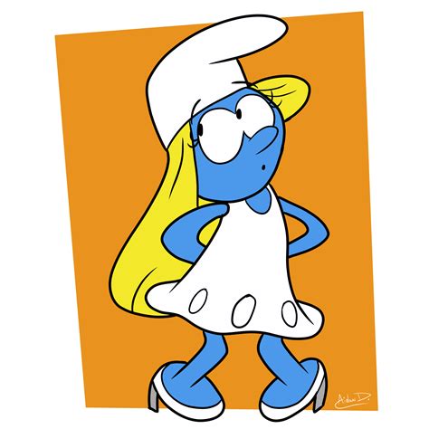 Blue Week #5: Smurfette by AidanDeFrehn on DeviantArt