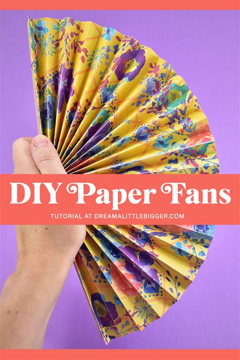 DIY Folding Paper Fans Tutorial | Paper fans, Paper hand fans, Hand ...