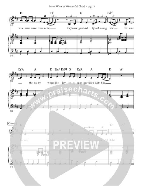 Jesus What A Wonderful Child Sheet Music PDF (Sandra McCracken / Gabe ...