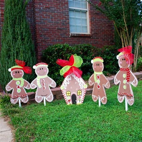 Christmas Yard Decor Gingerbread Man Christmas Decor