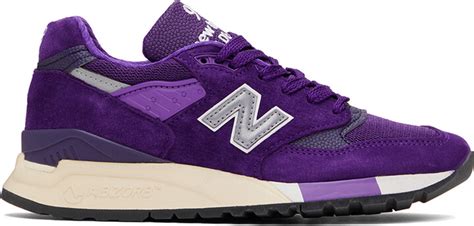 New Balance Purple Made in USA 998 Sneakers - ShopStyle