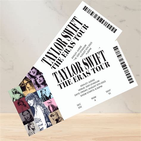 Taylor Swift Eras Tour Printable Ticket