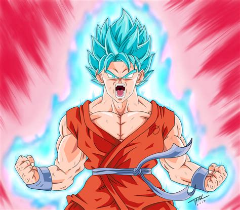 Goku Super Saiyan Blue Kaioken X20 Drawing