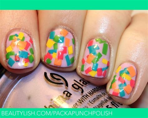 Confetti Nail Art | Samantha S.'s (packapunchpolish) Photo | Beautylish