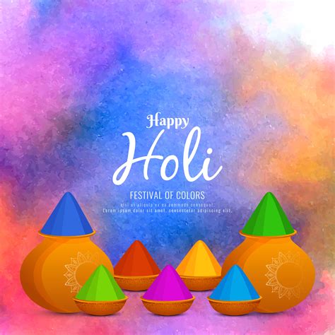 Abstract colorful Happy Holi greeting background design 343350 Vector ...