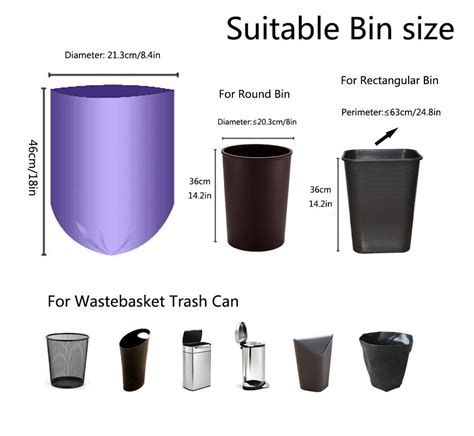 Garbage Bag Size Chart | IUCN Water