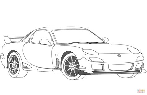 Mazda Miata Coloring Pages Coloring Pages