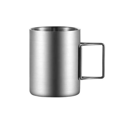 304 Stainless Steel Camping Mug Travel Mug Stainless Steel Cup With ...