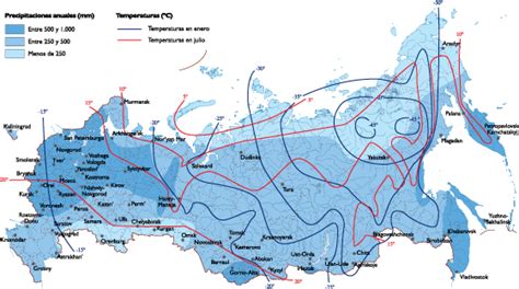 Russia Climate map | Vector World Maps