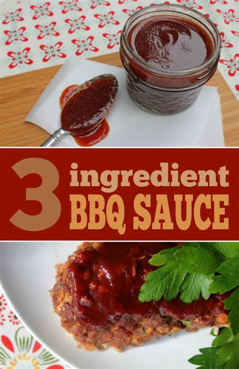 3 Ingredient BBQ Sauce (the easiest recipe EVER!) | Homemade bbq sauce ...