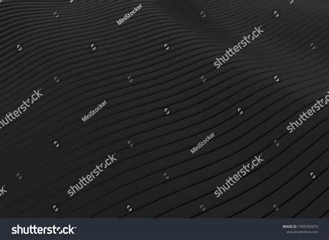 3d Rendering Closeup Abstract Black Silver Stock Illustration ...