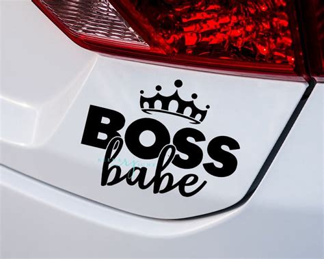 Boss Babe Car Decal, Boss Babe Sticker, Bossy Sticker, Inspirational ...