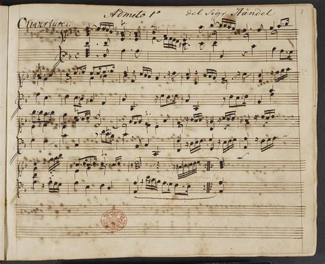 Handel manuscript | Music manuscript, Handel, George frederick handel