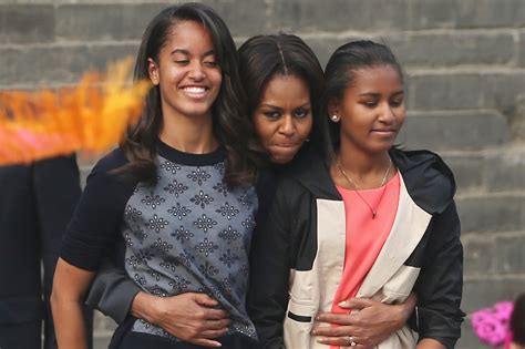 Michelle Obama Says Daughters Are Among College Students Learning at ...